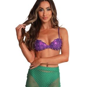 I HEART RAVES MERMAID RAVE SET (NO SHORTS). size L-XL